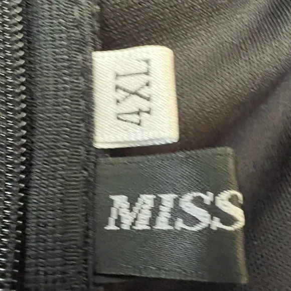 Missord Polka Dot Midi Dress 4X Cowl Neck Retro Pinup Wiggle Plus Size - Picture 4 of 7